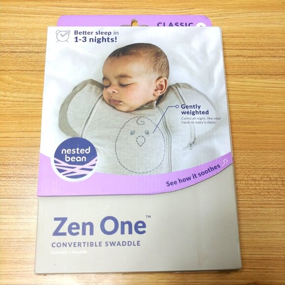 Nested Bean Zen One Convertible Swaddle - Gray - Picture 2 of 9